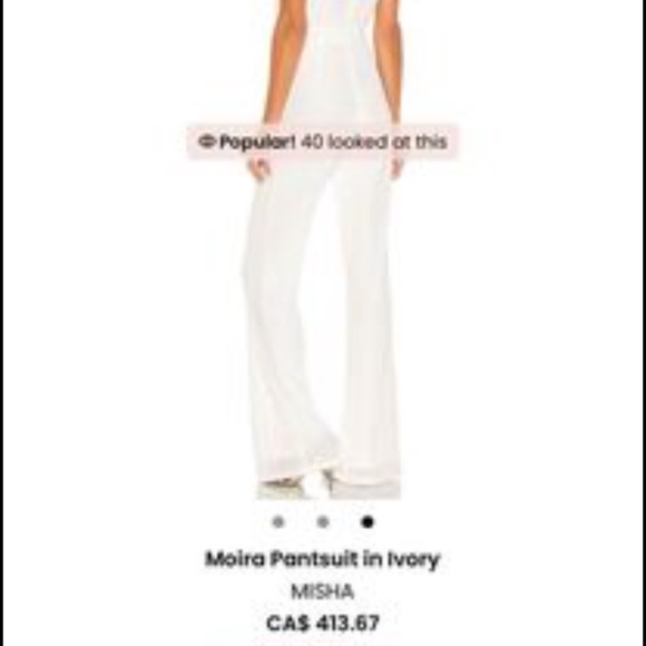 Revolve white jumpsuit. - Picture 3 of 3